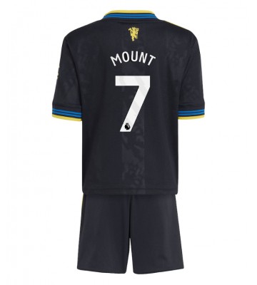 Manchester United Mason Mount #7 Replika Babytøj Tredje sæt Børn 2025-26 Kortærmet (+ Korte bukser)